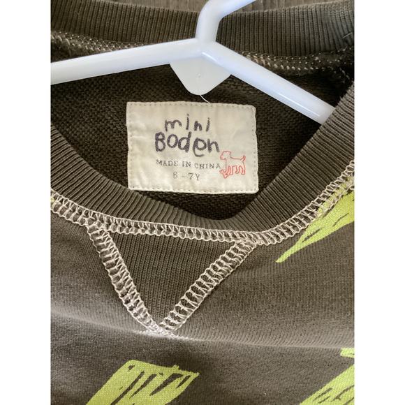 Mini Boden Lightning Bolt Crewneck Sweatshirt - Picture 3 of 3